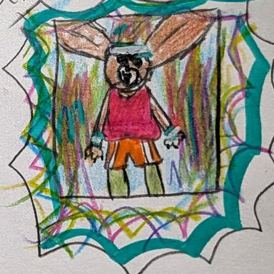 Bartholomew, a hand-drawn portrait
